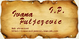 Ivana Puljezević vizit kartica
